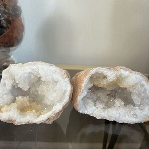 Natural Crystal Geode Home Accent